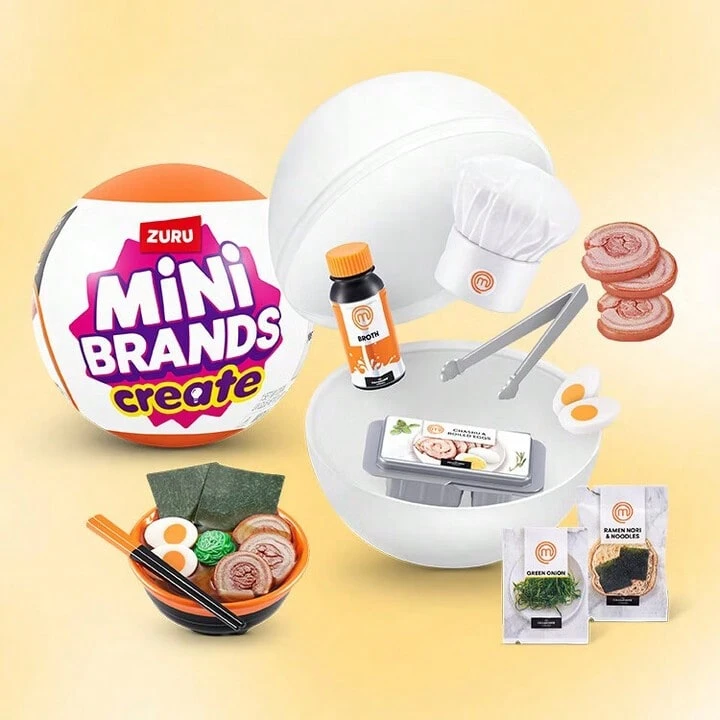 ZURU 惊喜球 厨师大师球，迷你DIY手工食物玩具球 - Multicolor(Random Style) - 查看 1
