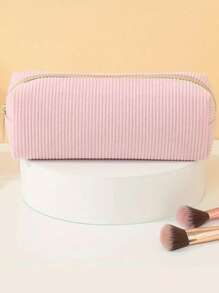 1pc Pencil Case - Durable Pen Pouch With Zipper, Stationery Organizer For School Supplies, Pen Bag For Office And Home Use