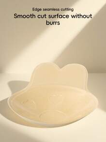 2pcs Reusable Rabbit Ear Silicone Nipple Covers, Breast Lift Tape, Invisible Bra, Self-Adhesive, Suitable For Sports, Lift