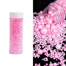 蛋糕装饰配件，DIY蛋糕装饰，混合尺寸白珍珠。适用于装饰生日蛋糕、甜甜圈、纸杯蛋糕、冰淇淋和饼干，是婚礼、派对、情人节、万圣节、圣诞节和其他场合的理想装饰用品。 - 彩色 - 查看 34