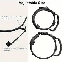 1PC Durable Dog Collar With Quick-Release Buckle – Ideal For Training, Walking & Control - Black - View 5