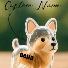 Customized Pet Pendant, Small Dog & Cat Hair Storage Capsule Transparent Keychain, Memorabilia Back To School Gifts Ornamental,Engraved Stylish,Fashion,Colorful,Vintage,Cute,Contracted,Cuties Custom,Unique,Customized,Personalized Pet For Anniversaries,For Birthdays