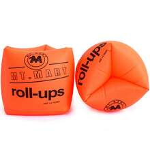 Brazalete inflable de natación de PVC, flotadores cilíndricos inflables para brazos, brazalete inflable de natación para exteriores con manga de flotabilidad - Multicolor - Ver 4