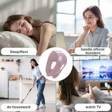 1pc/Pair Double Face Lifting Strap, Beauty Double Chin Face Contour Lifting Tool, Elastic & Breathable - Purple - View 5