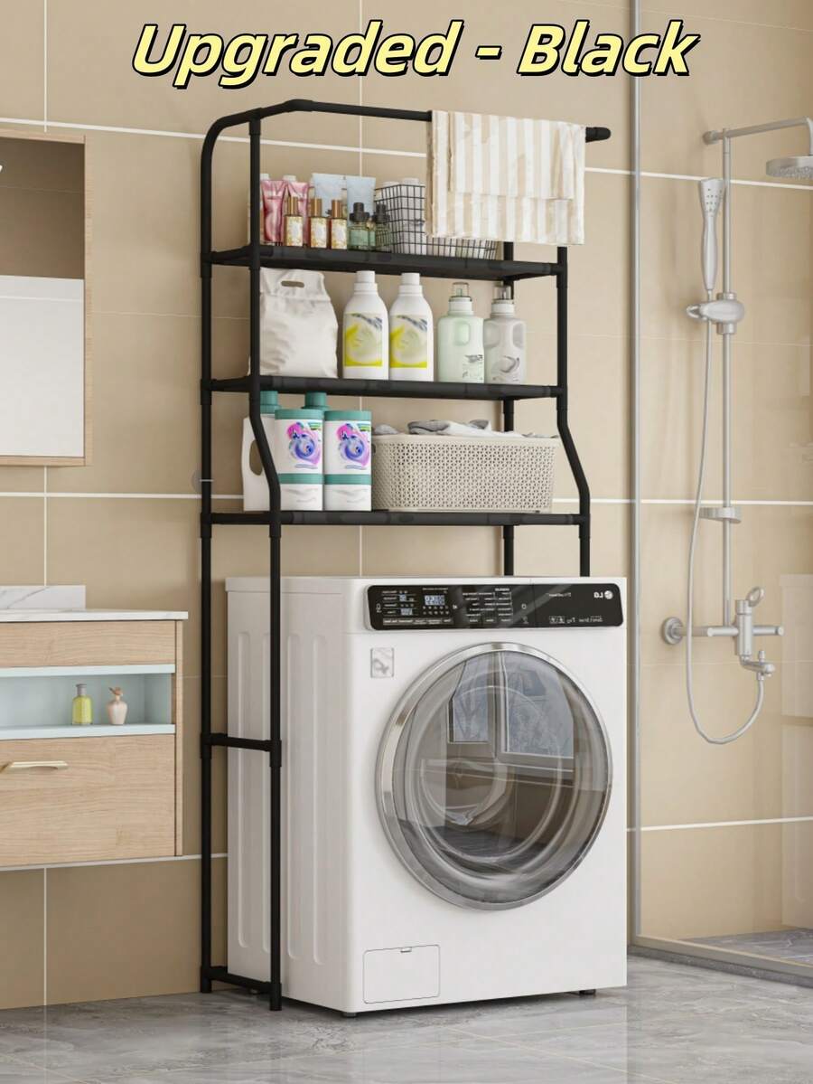 1pc Bathroom Over Toilet Storage Rack, Multi-Layer Standing Cabinet For Toilet, Laundry Room, Stylish Organizer - Multicolor - View 1