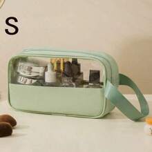 3-1pc Hanging Toiletry Kit Transparent PVC Toiletry Bag For Makeup Tools Waterproof Portable Zipper Make Up Organizer Minimalist For Women For Bathroom Wash Bag Gift For Mom Beach Bag Beach Essentials Beach Towel Organizer Beach Accessories Beach Stuff Holiday Bag Holiday Essentials For Summer For Vacation