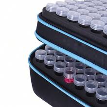 240 瓶钻石画收纳盒 - 三层，大容量，带独立隔层，可存放珠子、美甲、精油和种子 - 尼龙，黑色钻石画收纳盒钻石画收纳盒 - 彩色 - 查看 6