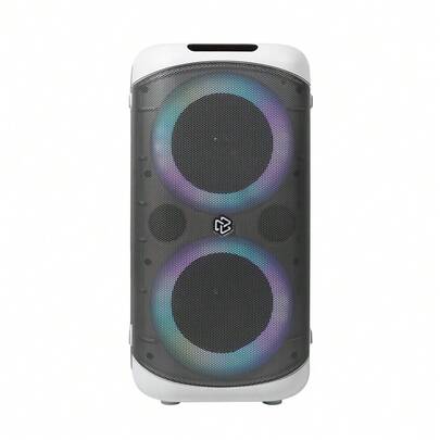 STF  Bocina Allure Portátil 20W con TWS  LED RGB, 2 Altavoces 5""  Bluetooth 5.3  Batería 3000mAh  FM, USB, Micro SD, Aux, Micrófono