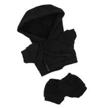 Kapuzenpullover + Visormütze Set, passend für 17CM/BUBU süße Kleidung, Modeaccessoires, Merchandise (ohne Plüschpuppe)
