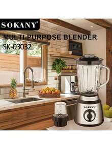 SOKANY 03032 Bullet Personal Blender, Multi-Function Mixer Food Grinder Kitchen Crushing Ice Juicer,Pulse Technology For Grinding, Mixing, Blending, Smoothie Make And Ice Crush
