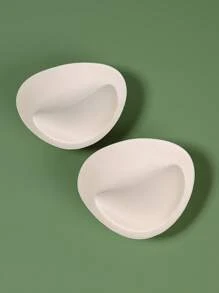 2 件加厚 6cm 内衣罩杯小胸垫可拆洗聚拢胸垫插入物增加胸垫内衣和文胸配件比基尼胸垫比基尼套装聚拢加厚比基尼泳装女泳衣女加厚透气海绵胸垫 - 杏色 - 查看 3