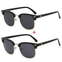 全新复古男女通用驾驶/休闲眼镜，纯色复古 PC（聚碳酸酯）飞行员造型女士时尚眼镜 - 彩色 - 查看 9