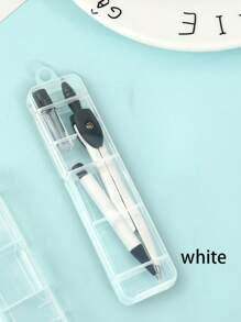 1pcMultifunctional Compass Pen Ruler Set Blue Geometry Tool For Drawing Measuring And School Supplies Design For Students And Professionals,Back To School Season, Gifts