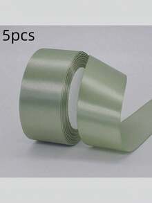 5 卷 4 厘米手工玫瑰缎带，婚礼椅装饰，礼盒包装，花卉丝带，彩虹色，毕业派对，单身派对，蝴蝶结制作 - 彩色 - 查看 14