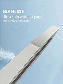 1/2 件专业不锈钢眉毛镊子，精准脱毛 - 适用于面部和内生毛发、碎屑和黑头，不含酒精，男女通用