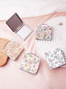 1pc Countryside Style Portable Vanity Mirror, Foldable Lightweight Ultra-Thin Handheld Mirror, PU Leather, Suitable For Multiple Scenarios And All People, Foldable Compact Mirror For Carrying,Makeup,Cheap,Room Decor,Vanity,Travel,Bedroom,Makeup Accessories,Mirror,Vanity Mirror,Mini Mirror,Compact Mirror,Mirror Small,Hand Mirror - Multicolor - View 2