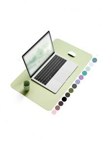 1 pezzo Tappetino antiscivolo per scrivania, tappetino per mouse, protezione in pelle PU impermeabile per scrivania/tavolo, sottile e grande, facile da pulire, tappetino da scrivania per computer portatile per ufficio/casa/decorazione (rosa) - Multicolore - Visualizzare 86