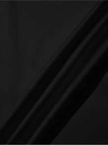 Men Dark Style Graphic Print Drawstring Hoodie, Extremely Cool, Essential For Streetwear, Emo Style, 2000s Style, Fall, Long Sleeve Top - Black - View 6