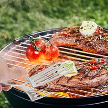 1pc Multi Functional Stainless Steel Buffet Clip For Frying Fish, Bread, Steak, Salad, And Desserts - A Kitchen Tool For Easy Preparation And Presentation Of Food, Family Dinner Supplies, Party Supplies