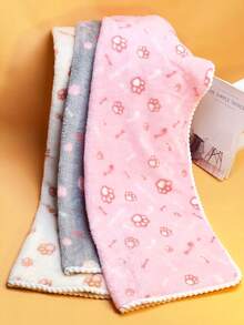 1pc Pet Bath Towel Mat, Quick Drying, Absorbent, Non-Shedding, Thick, Microfiber Cat Dog Pet Towel