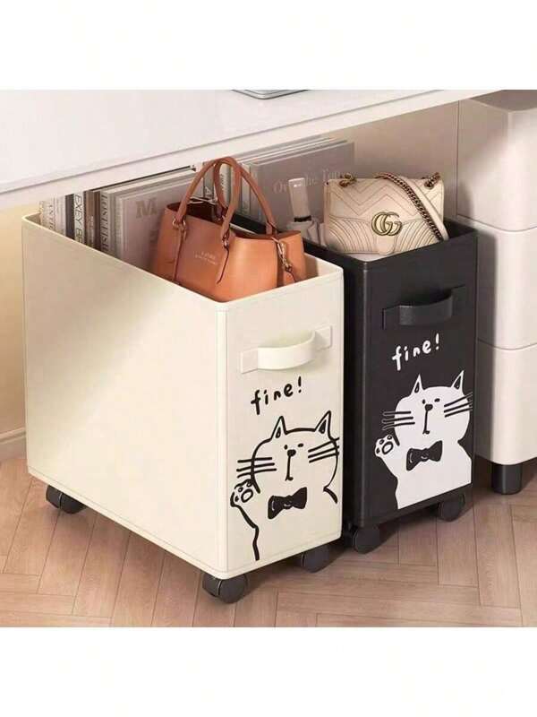 1pc Yoga Mat Storage Basket, Fitness Equipment Organizer Basket, Home-Made Foam Roller Storage Rack, Detachable, Convenient, Lightweight With Wheels