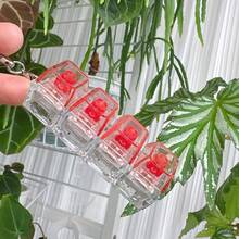 1pc Stress-Relief Fidget Keychain - Mini Keyboard Design, ABS Resin, Perfect Gift For Adults - Multicolor - View 11