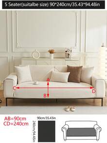 1 Vỏ bọc đệm ghế sofa mọi mùa, Bảo vệ ghế sofa chống trượt tối giản hiện đại, Vỏ bọc ghế sofa chống thấm nước, chống bụi, có thể giặt được, Mềm mại và chống phai màu, Thân thiện với thú cưng, Phù hợp với ghế sofa hình chữ L và ghế sofa 1/2/3/4 chỗ ngồi - trắng - Xem 14
