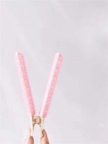 2pcs/Set Girls' Hair Clips To Fix Fringe, Volume, And Long Hair, Daily Style Casual - Pink - View 2