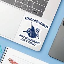 1 miếng dán vinyl hình gấu trúc ngộ nghĩnh, nhãn dán hài hước châm biếm về sức khỏe tâm thần, nhãn dán meme "Có gì đó không ổn", nhãn dán laptop chống nước màu đen hài hước, nhãn dán tự trào phúng độc đáo, nhãn dán chai nước biểu cảm lo lắng, nhãn dán vinyl hình gấu trúc năng lượng hỗn loạn, nhãn dán hài hước trị liệu mỉa mai. - Nhiều màu - Xem 5