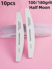 3/5/10/25pcs Nail Files, 100/180 Grit Sandpaper Nail Files, 10pcs Professional Washable Double-Sided Coarse Foot File, Heavy Duty, For Acrylic Nail Removal, Pedicure Manicure Tools - Multicolor - View 21