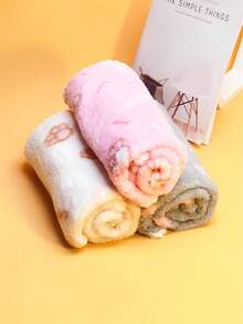 1pc Pet Bath Towel Mat, Quick Drying, Absorbent, Non-Shedding, Thick, Microfiber Cat Dog Pet Towel