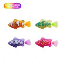 1/2/4 件青少年电子鱼、儿童玩具、女孩玩具、儿童游戏、夏季沐浴玩具、宠物玩具、带 LED 灯的游泳机器鱼、游泳池浴缸玩具、有趣的礼物、奇特的生日礼物、儿童旅行游戏