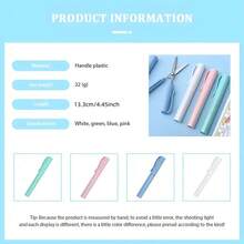 Pen Shaped Folding Scissors - Small Travel Scissors, Sewing Scissors, Creative Office Stationery Round Head Design Stainless Steel Scissors, Used For Unpacking, Paper Cuttings, Scrapbooks, Snack Slices, Fishing Hooks, Lead Slices, Cutting - Blue - View 7