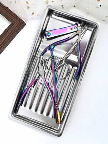 Stainless Steel Disinfection Tray, High Temperature Resistant Manicure Tool Rectangular Holder, Thickened 304 Stainless Steel Dental Oral Alcohol Tool Storage Square Tray, High Temperature Resistant - Multicolor - View 8