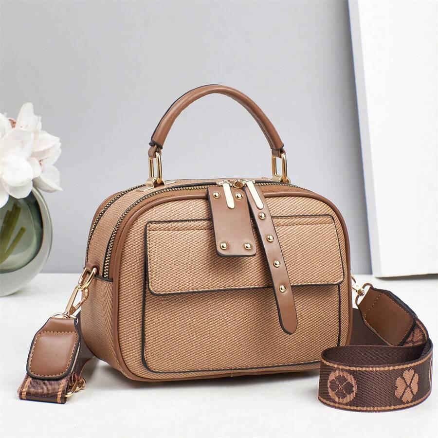 Women Tote Bags - 卡其 - 查看 1