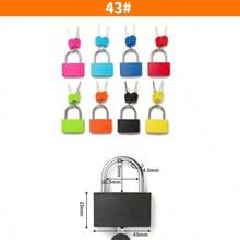 Set de 3/8 candados compactos de plástico coloridos con llaves. Candados pequeños con llave para equipaje, diseño cuadrado multicolor moderno, ideal para taquillas, pequeños almacenamientos y proyectos DIY durante todo el año.