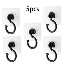 1/3/5 Mehrfarbige drehbare Küchenhaken - Einfach zu installieren, ohne Bohren erforderlich, selbstklebende Haken für Küche und Badezimmer Aufbewahrung/Hängepflanzen/Laternen/Windspiele, praktische moderne Heimdekorationshaken - Verschiedenfarbig - Übersicht 15