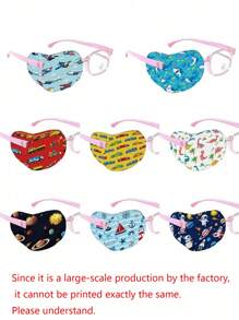 8 Pieces Of Summer Children's Boy And Girl Eye Patches For Amblyopia, Single-Eye Dedicated Full-Cover Eye Patches, Light-Blocking Single-Eye Cover