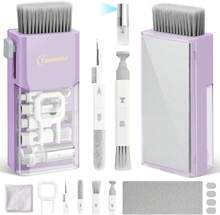 Laptop Screen Keyboard Cleaner Kit, All In 1 Electronic Cleaning Tool For MacBook IPad  Pro Cell Phone, Brush Tool For Tablet, Computer, PC Monitor,TV Camera Lens With Patent, Purple,9600827 - Purple - View 1