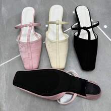 Women Heeled Sandals - 杏色309-1 - 查看 5