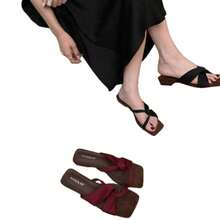 Women Heeled Sandals - 酒紅色 - 查看 6