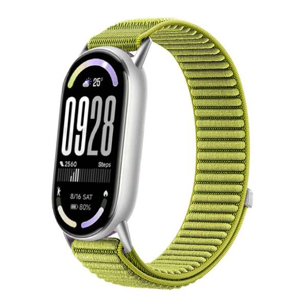 Gewebter Armband für Xiaomi Mi Band 10/9/8, Outdoor Terrain Muster Nylon Band, verstellbarer weicher atmungsaktiver Nylon Schlaufenarmband für Xiaomi Mi Band 10 NFC, geeignet für Männer und Frauen