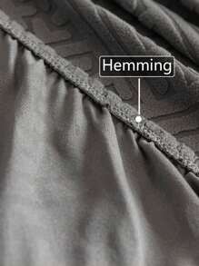 1pc Solid Color Jacquard Stretch Elastic Sofa Cover, Ins Style For All Seasons, Machine Washable, Pet Proof & Durable, Suitable For Living Room, Bedroom, Dining Room, Outdoor, Fits 1/2/3/4 Seater Sofa, Non-Slip Strips Included