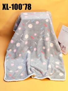 1pc Pet Bath Towel Mat, Quick Drying, Absorbent, Non-Shedding, Thick, Microfiber Cat Dog Pet Towel