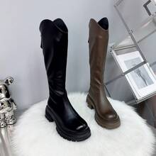 Women Equestrian Boots - Black Velvet - View 3