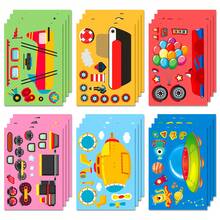 Nhãn dán học tập cảm xúc thuyền - 6 miếng đổi mặt biển có thể tái sử dụng, đồ chơi cảm giác an toàn dưới nước, hoạt động rèn luyện kỹ năng vận động tinh cho trẻ mẫu giáo - Nhiều màu - Xem 9