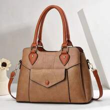 Women Top Handle Bags - 卡其 - 查看 4