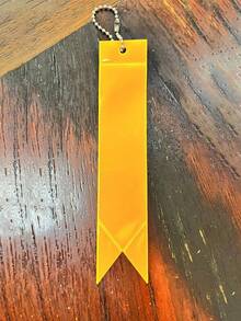 尖头闪电 PVC 反光吊坠钥匙扣 精致礼品 交通警示标志 背包挂饰