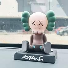 1pc KAWS Doll XX Eyes Car Ornaments Bobblehead Ornaments, Cute Cartoon Cos Bobblehead Doll Car Creative Cake Decorations Multiple Colors To Choose From Gifts For Friends - Multicolor - View 5