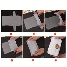 1 件/1 套 DIY 黑色塑料网状帆布片，用于制作钩针编织袋 - 带圆点图案的空白刺绣和针绣帆布，用于斜挎包的耐用工艺材料，针织项目，DIY 配件，斜挎包创作，钩针编织用品，刺绣帆布 | 耐用工艺材料 | 圆点图案帆布，斜挎包用品 - 黑色 - 查看 2